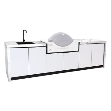 Cabinex Outdoor Kitchen Cabinetry Package to Suit Weber Family Q - Medium Size